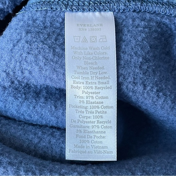 Everlane ReNew Fleece Half-Zip 1/4 Zip Pullover 29203 - Picture 13 of 13
